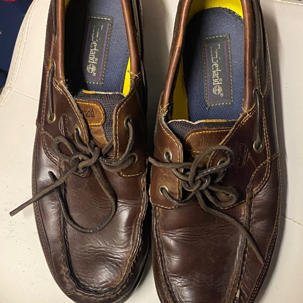 Timberland Men's Dark Brown Boat Shoes